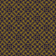 Elegant antique background image of round geometry flower kaleidoscope pattern.
