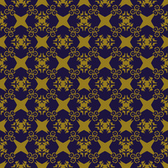 Elegant antique background image of flower geometry kaleidoscope pattern.
