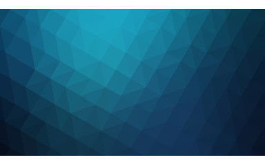 Fototapeta premium Dark blue polygonal design illustration, which consist of triangles and gradient in origami style.