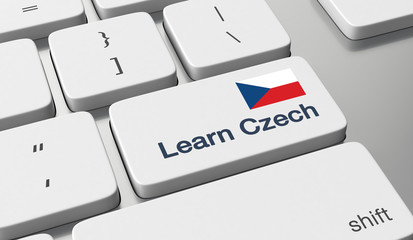 Fototapeta Learn Czech online obraz