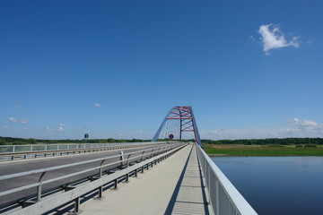 Brücke über die Elbe bei Dömitz,  Mecklenburg