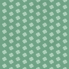 Vintage seamless grunge green ornament from quatrefoils 1