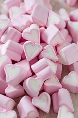 heart-shaped marshmallows