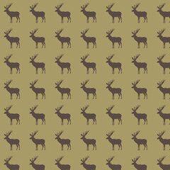 Pattern with deer