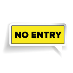 No entry sign vector