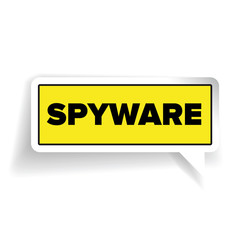 Spyware sign label vector