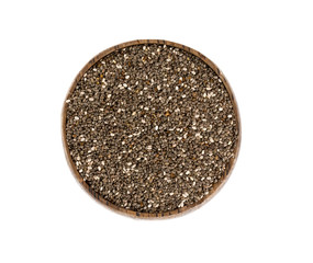 chia seeds isolated on white