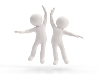 3d small people - success