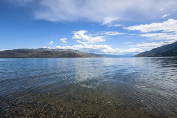 The View from Antler's Beach of Peachland British Columbia, Cana