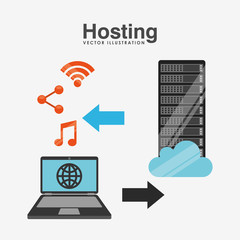 hosting infographic design 