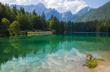 Fototapeta na wymiar Laghi di Fusine / Fusine lakes / Belopeska jezera, Italy