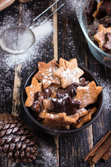 Christmas ginger cookies on plate