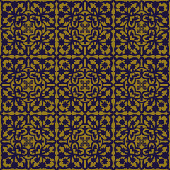 Elegant antique background image of star flower kaleidoscope pattern.
