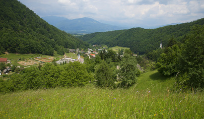 Fototapeta na wymiar Kropa town, Slovenia