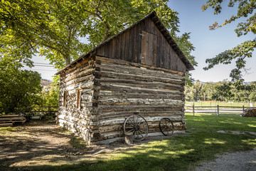 Fototapeta na wymiar Rustic Wooden Barn Structure