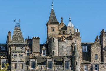 Fototapeta na wymiar Houses Edinburgh in Scotland, UK