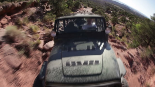 Black Jeep Crawling Moab