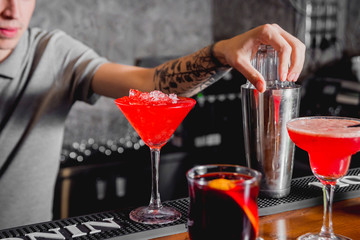 Cocktail on the table