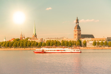 Obraz premium Panorama of old Riga. Latvia