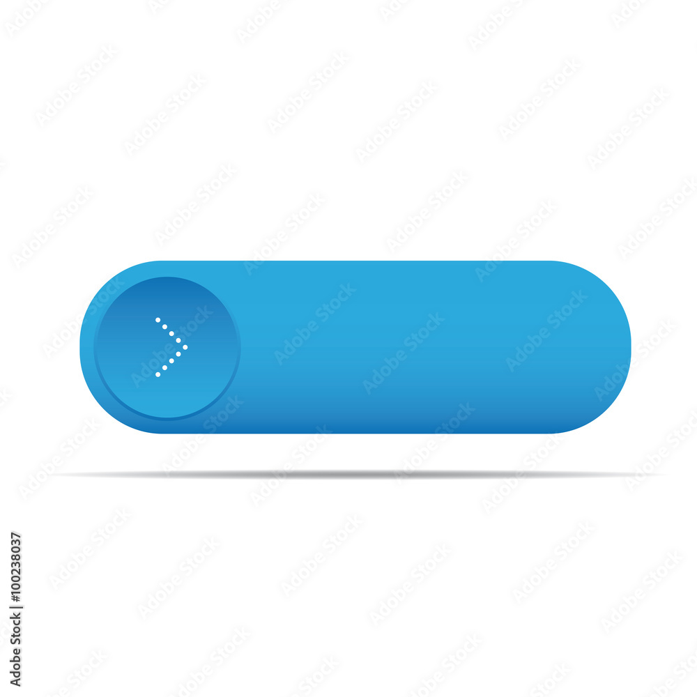 Poster empty blue button for web vector