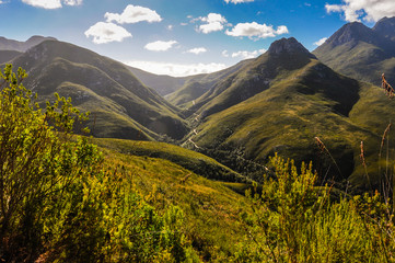 uitzicht op de Montagu-pas  George  Zuid-Afrika