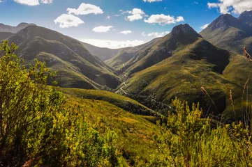 Afwasbaar Fotobehang Zuid-Afrika uitzicht op de Montagu-pas  George  Zuid-Afrika