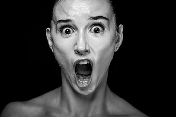 Scene of a Woman Screaming