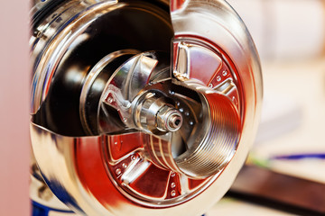 Gearbox on large electric motor