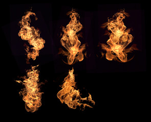Fire flames background