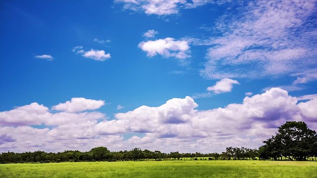Time lapse of cloudy sky in tropical climate. Plains in Venezuela