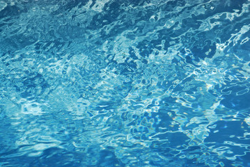 Fototapeta na wymiar background of rippled pattern of clean water in blue color