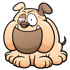 Vector illustration of Cartoon Dog