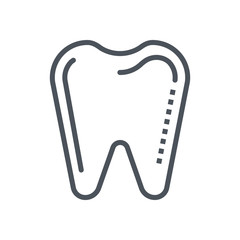 Dentist, tooth icon