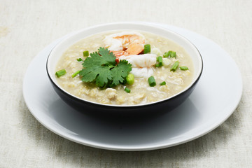 boiled rice with shimp and topping © maewshooter