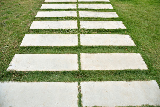 Concrete Paver Path Walkway