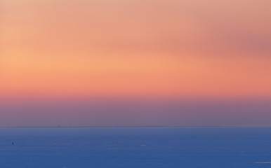 Fototapeta premium soft gradient sunset in winter