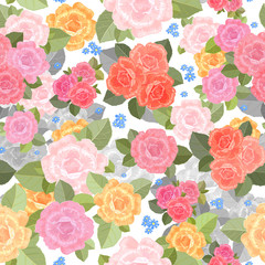 seamless texture with lovely of roses for your design.