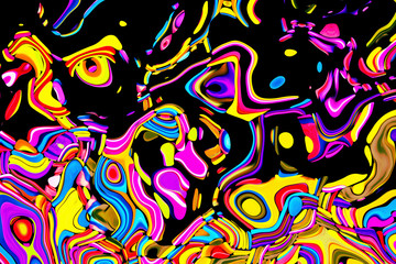 Colourful Crazy Abstract Background