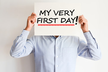 first work day from my career concept