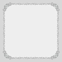 decorative elements in vintage style for decoration layout, framing, for text for advertising, vector illustration hands