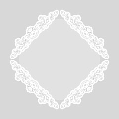 decorative elements in vintage style for decoration layout, framing, for text for advertising, vector illustration hands