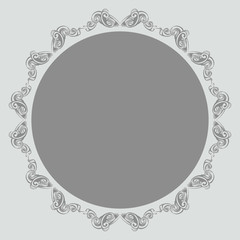 decorative elements in vintage style for decoration layout, framing, for text for advertising, vector illustration hands