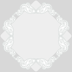 decorative elements in vintage style for decoration layout, framing, for text for advertising, vector illustration hands