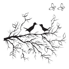 birds, vector