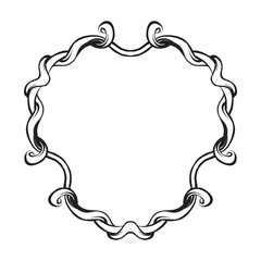 vintage baroque flowers vector, decor elements isolated