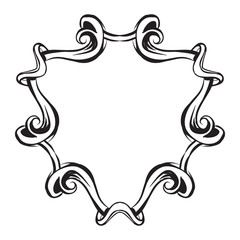 vintage baroque flowers vector, decor elements isolated