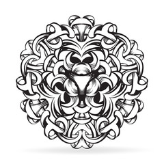 vintage baroque flowers vector, decor elements isolated