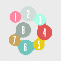 Infographics set. Vector Template for diagram, graph, presentation and chart