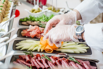 catering banquet table