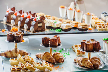 pastries on the brunch table